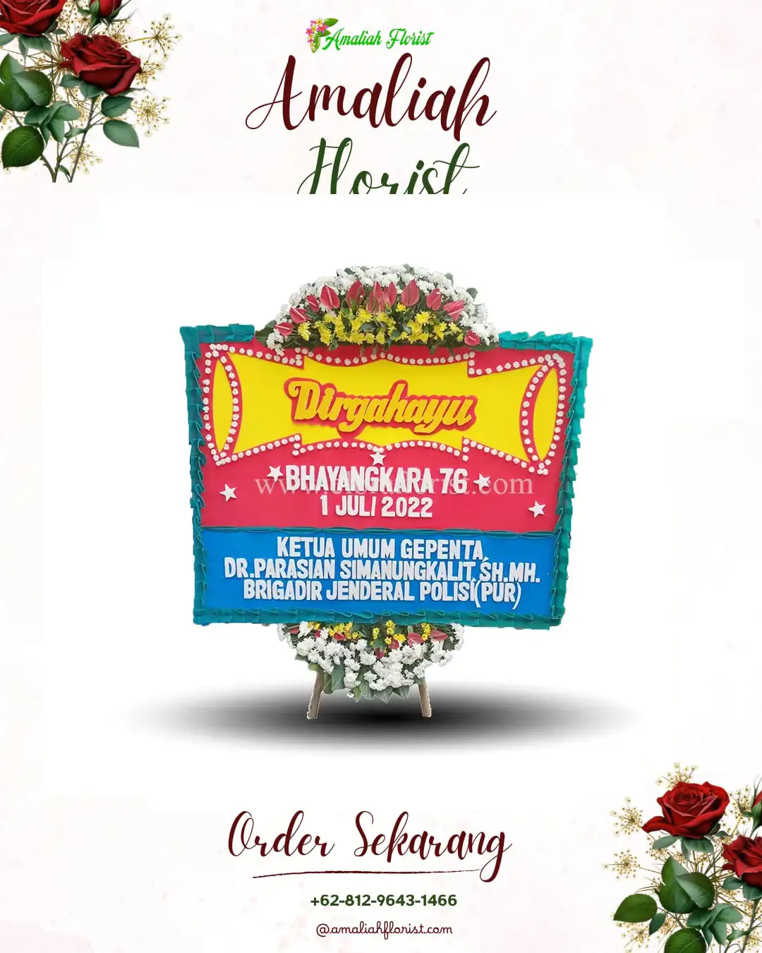 Papan Bunga HUT Ulang Tahun Karya Penggawa